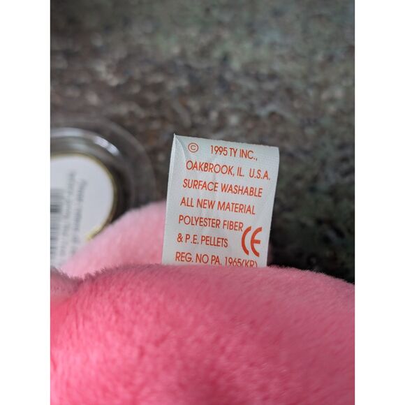 Pinky the Flamingo – TY Beanie Baby – MWMT – 1995 – Retired - Picture 3 of 3